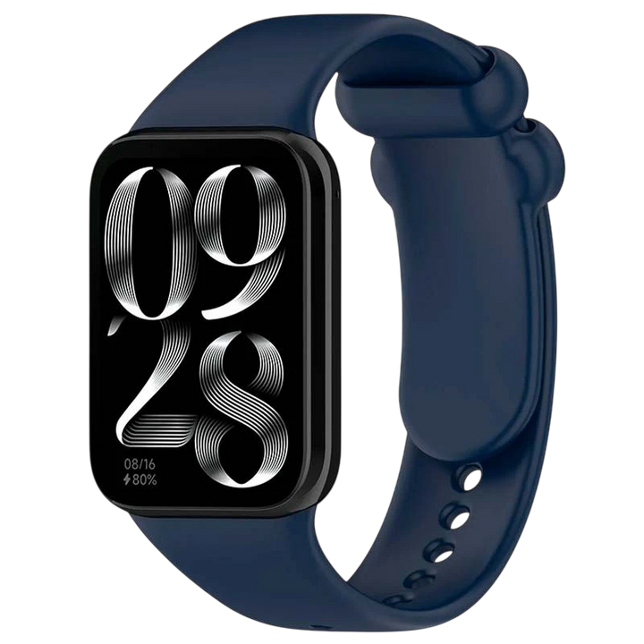 Pulseira Xiaomi Mi Smart Band 9 Pro / Band 8 Pro / Redmi Watch 4 / Redmi Watch 5 / Redmi Watch 6 / Xiaomi Smart Band 10 Pro Silicone Azul Marinho