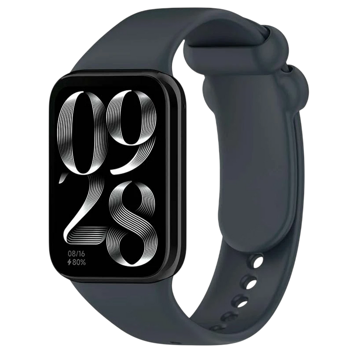 Pulseira Xiaomi Mi Smart Band 9 Pro / Band 8 Pro / Redmi Watch 4 / Redmi Watch 5 / Redmi Watch 6 / Xiaomi Smart Band 10 Pro Silicone Cinzento Escuro