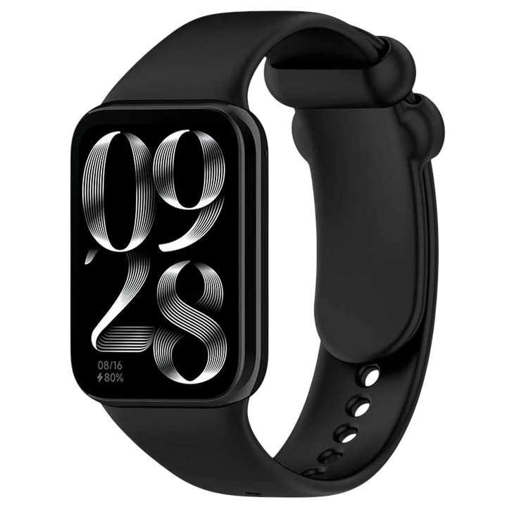 Pulseira Xiaomi Mi Smart Band 9 Pro / Band 8 Pro / Redmi Watch 4 / Redmi Watch 5 / Redmi Watch 6 / Xiaomi Smart Band 10 Pro Silicone Preto