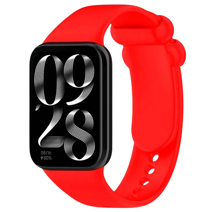 Pulseira Xiaomi Mi Smart Band 9 Pro / Band 8 Pro / Redmi Watch 4 / Redmi Watch 5 / Redmi Watch 6 / Xiaomi Smart Band 10 Pro Silicone Vermelho