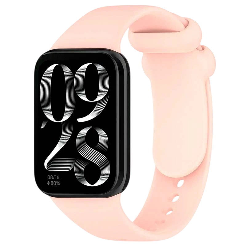 Pulseira Xiaomi Mi Smart Band 9 Pro / Band 8 Pro / Redmi Watch 4 / Redmi Watch 5 / Redmi Watch 6 / Xiaomi Smart Band 10 Pro Silicone Rosa