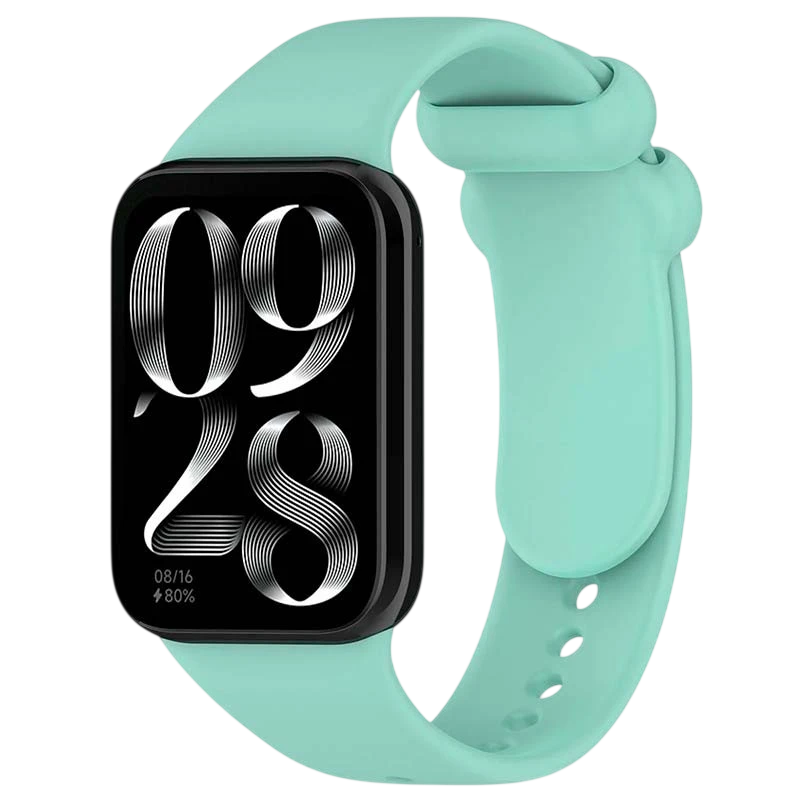 Pulseira Xiaomi Mi Smart Band 9 Pro / Band 8 Pro / Redmi Watch 4 / Redmi Watch 5 / Redmi Watch 6 / Xiaomi Smart Band 10 Pro Silicone Turquesa