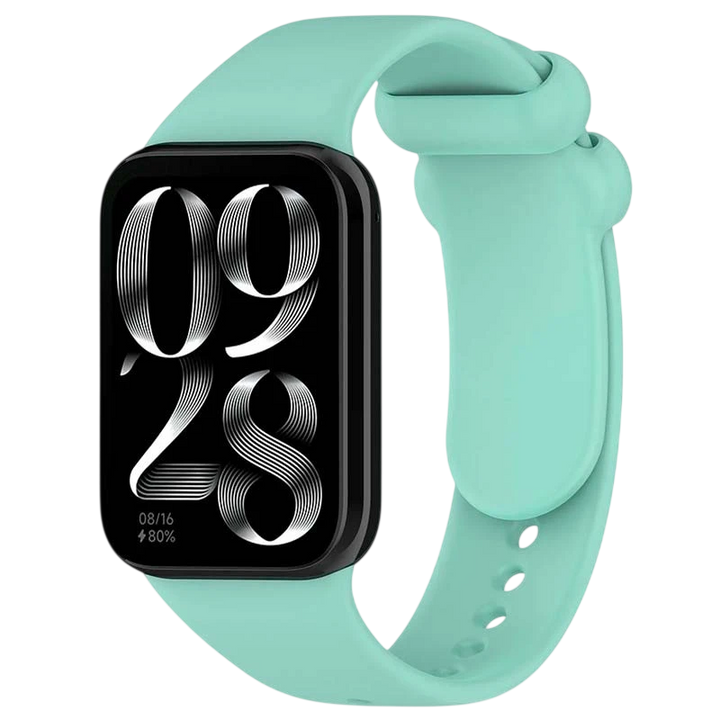 Pulseira Xiaomi Mi Smart Band 9 Pro / Band 8 Pro / Redmi Watch 4 / Redmi Watch 5 / Redmi Watch 6 / Xiaomi Smart Band 10 Pro Silicone Turquesa