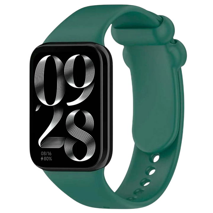 Pulseira Xiaomi Mi Smart Band 9 Pro / Band 8 Pro / Redmi Watch 4 / Redmi Watch 5 / Redmi Watch 6 / Xiaomi Smart Band 10 Pro Silicone Verde Escuro