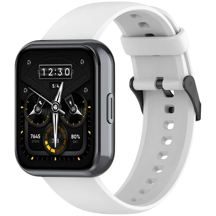 Pulseira de silicone Realme Watch 3 / 3 Pro Branco