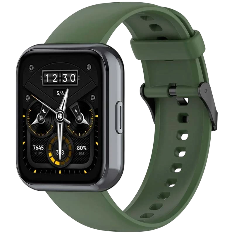 Pulseira de silicone Realme Watch 3 / 3 Pro Verde Escuro