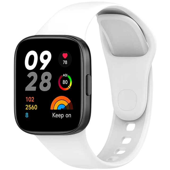 Pulseira de silicone Xiaomi Redmi Watch 3 Branco