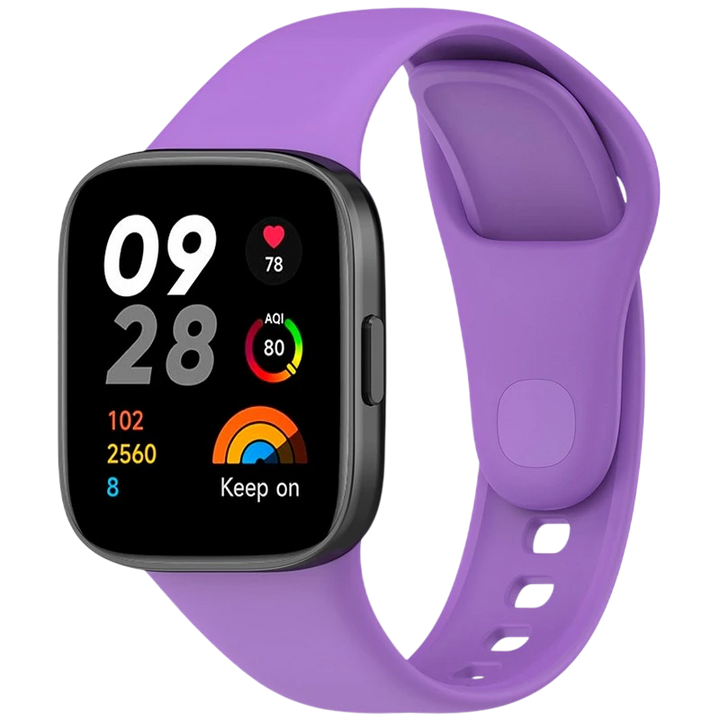 Pulseira de silicone Xiaomi Redmi Watch 3 Roxo