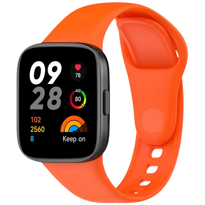 Pulseira de silicone Xiaomi Redmi Watch 3 Laranja