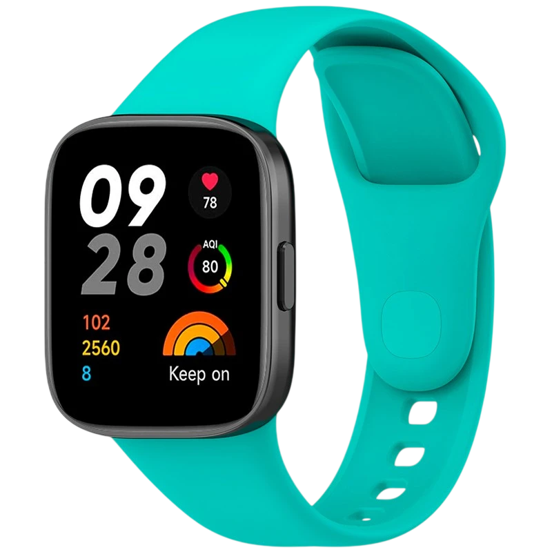 Pulseira de silicone Xiaomi Xiaomi Redmi Watch 3 Turquesa