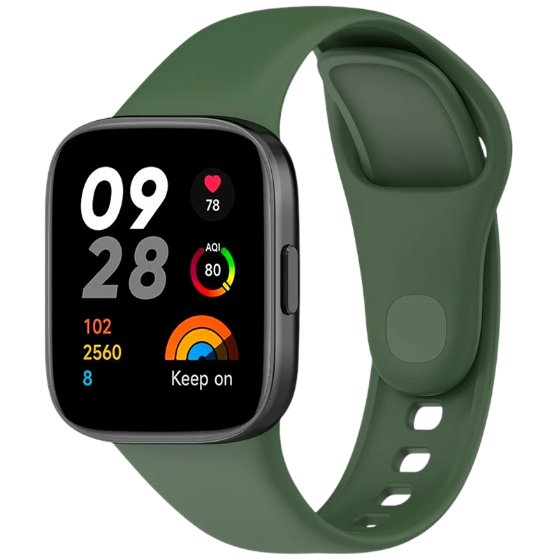 Pulseira de silicone Xiaomi Redmi Watch 3 Verde