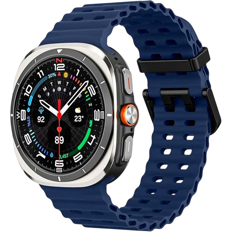 Pulseira de silicone Samsung Galaxy Watch Ultra Azul Escuro