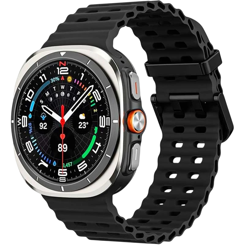 Pulseira de silicone Samsung Galaxy Watch Ultra Preto