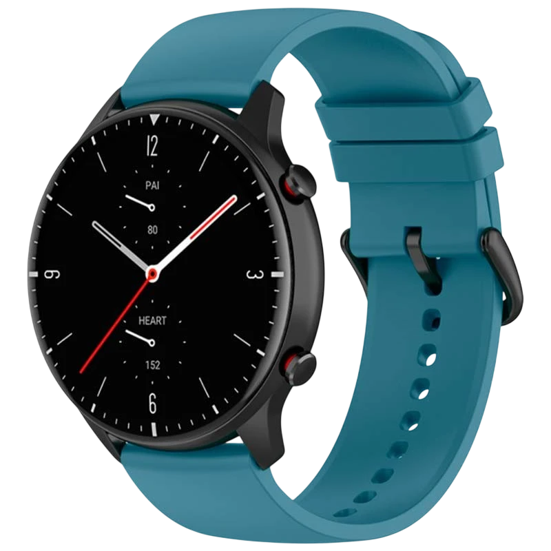 Pulseira de silicone Universal 22mm Azul para Smartwatch Xiaomi/Amazfit/Samsung/Huawei/Realme/Ticwatch