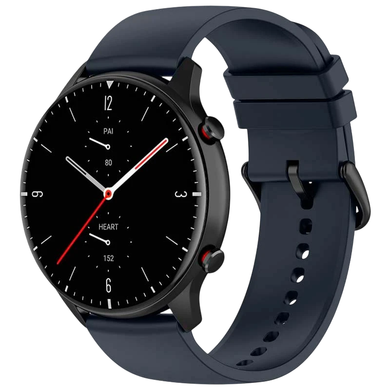 Pulseira de silicone Universal 22mm Azul Escuro para Smartwatch Xiaomi/Amazfit/Samsung/Huawei/Realme/Ticwatch