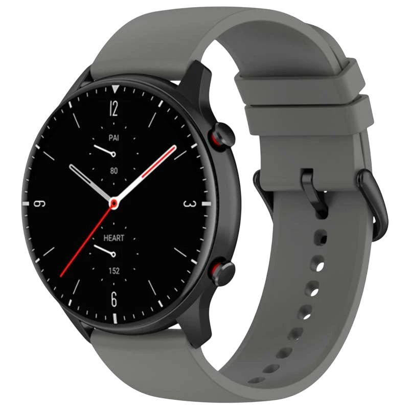Pulseira de silicone Universal 22mm Cinzento para Smartwatch Xiaomi/Amazfit/Samsung/Huawei/Realme/Ticwatch