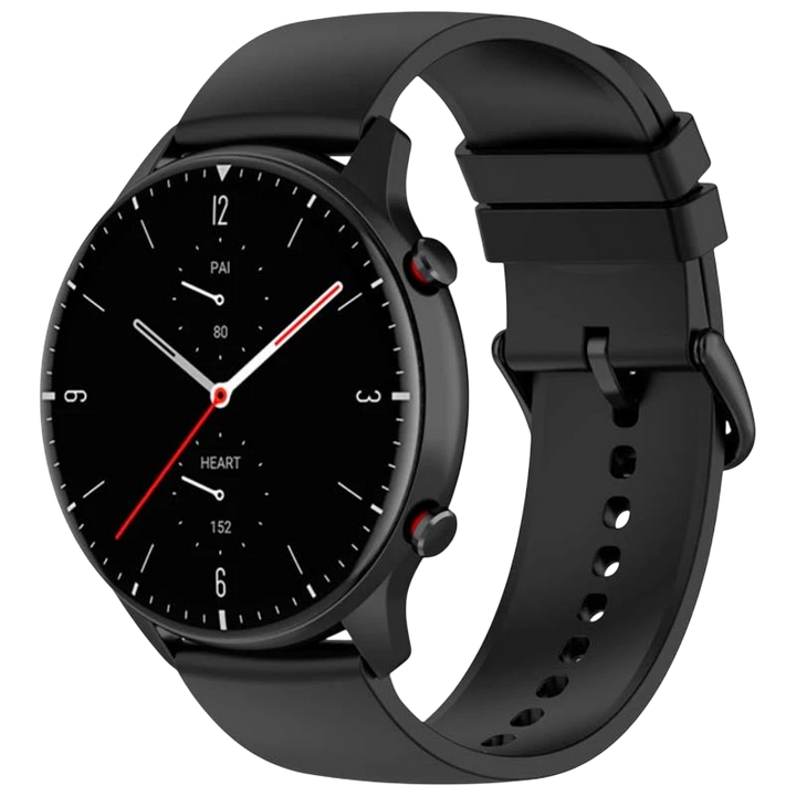 Pulseira de silicone Universal 22mm Preto para Smartwatch Xiaomi/Amazfit/Samsung/Huawei/Realme/Ticwatch