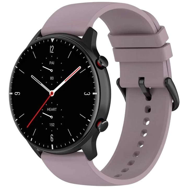 Pulseira de silicone Universal 22mm Roxo para Smartwatch Xiaomi/Amazfit/Samsung/Huawei/Realme/Ticwatch