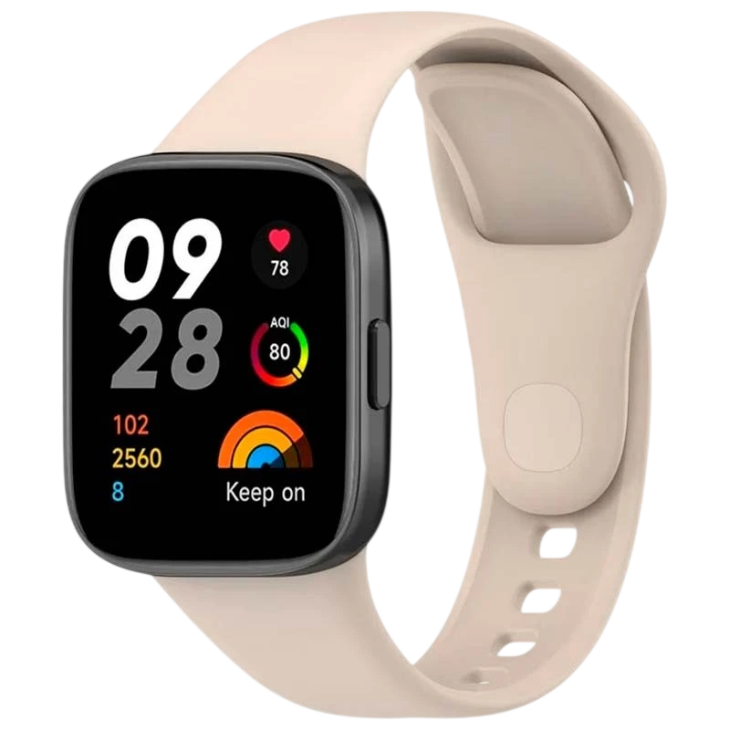 Pulseira de silicone Xiaomi Redmi Watch 3 Marfim