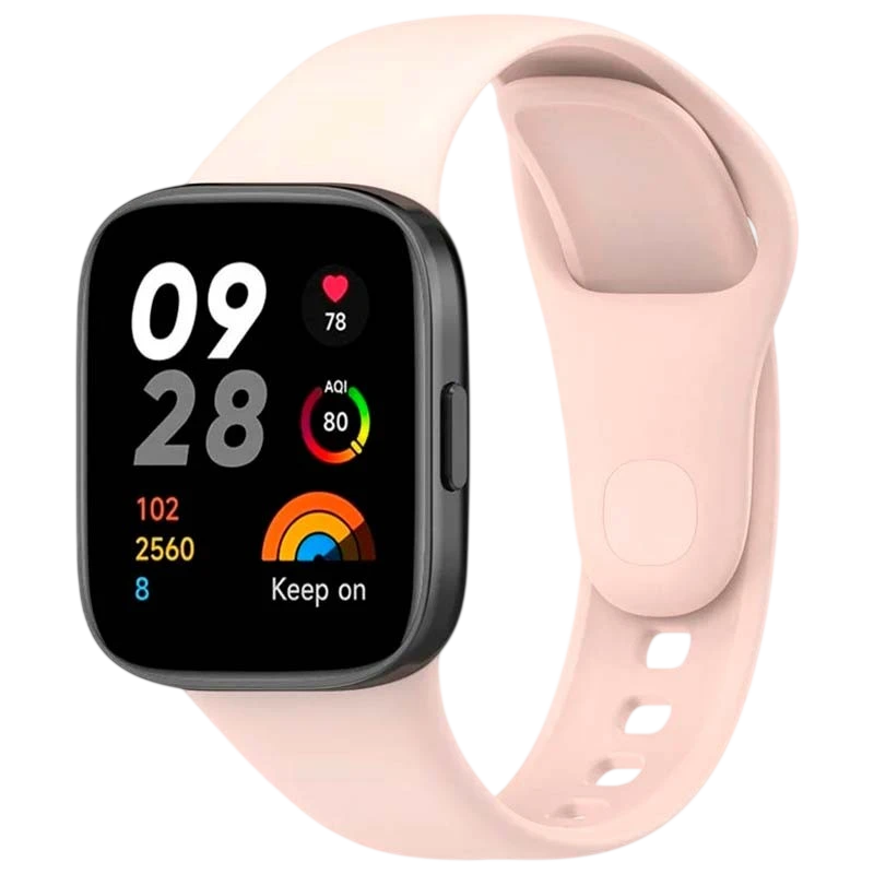 Pulseira de silicone Xiaomi Redmi Watch 3 Rosa