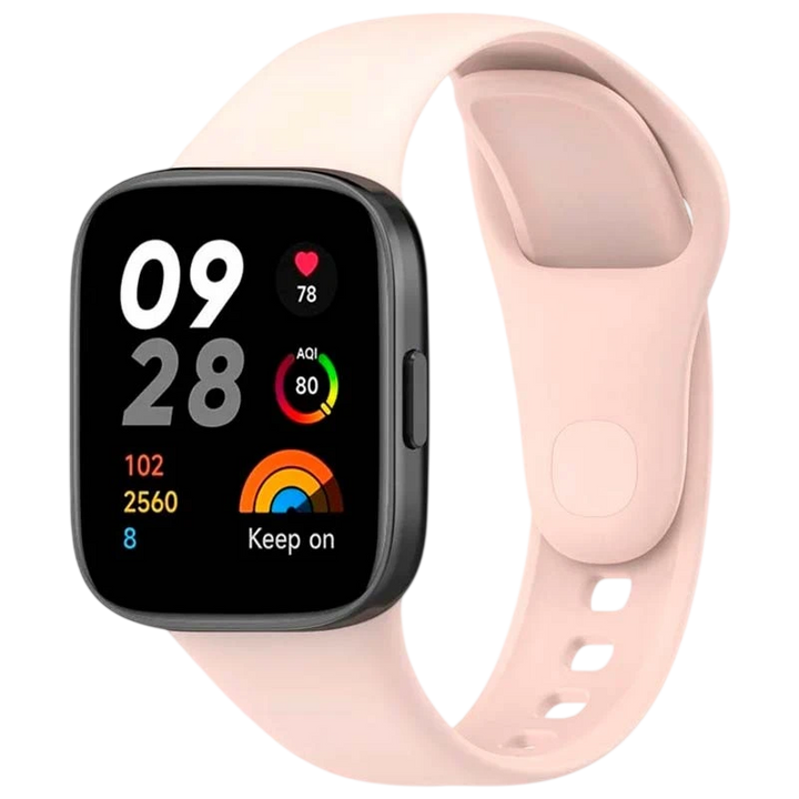 Pulseira de silicone Xiaomi Redmi Watch 3 Rosa
