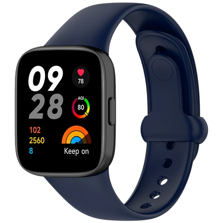Pulseira de silicone Xiaomi Redmi Watch 3 Sports Azul Escuro
