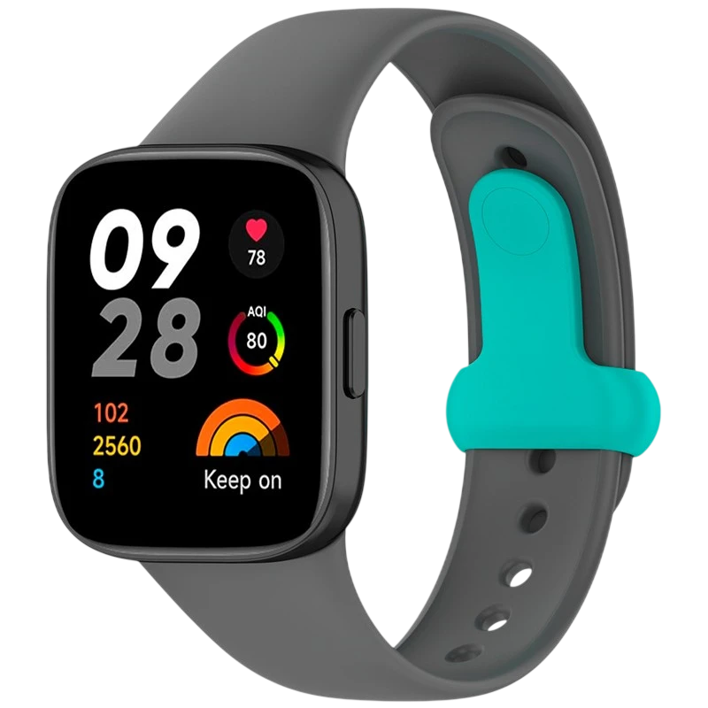 Pulseira de silicone Xiaomi Redmi Watch 3 Sports Cinzento