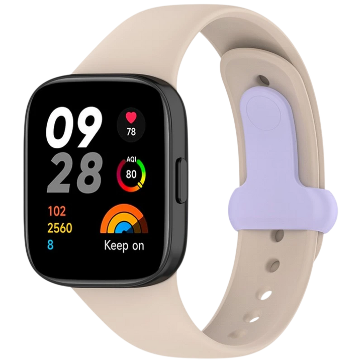 Pulseira de silicone Xiaomi Redmi Watch 3 Sports Marfim