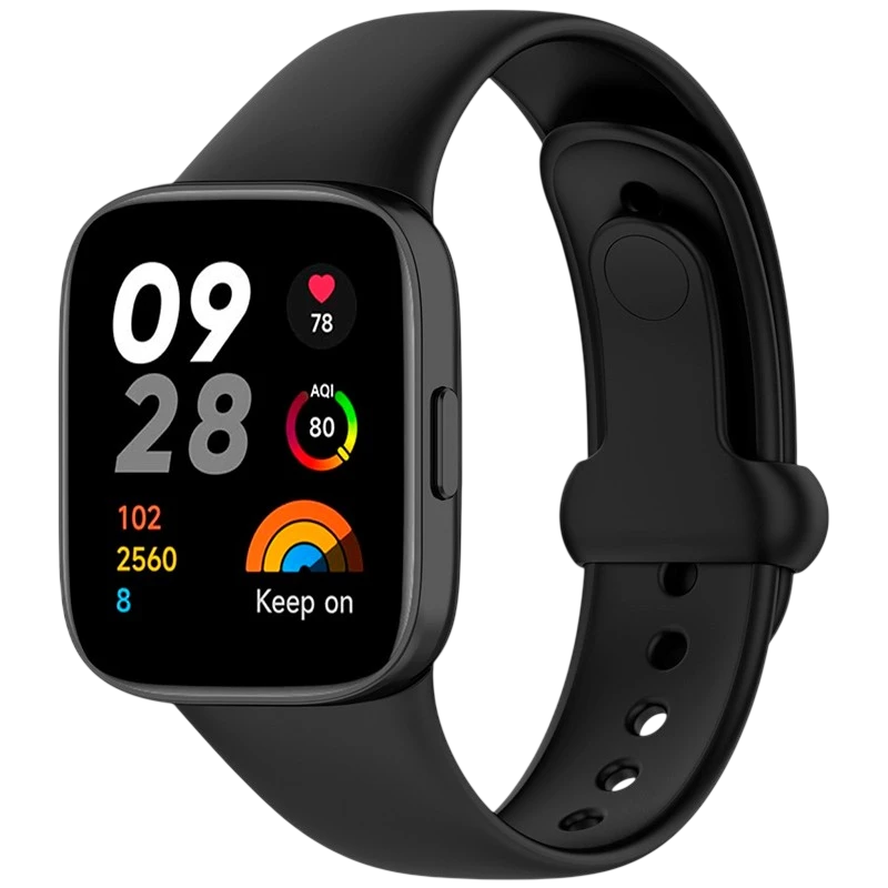 Pulseira de silicone Xiaomi Redmi Watch 3 Sports Preto