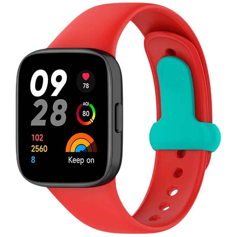 Pulseira de silicone Xiaomi Redmi Watch 3 Sports Vermelho