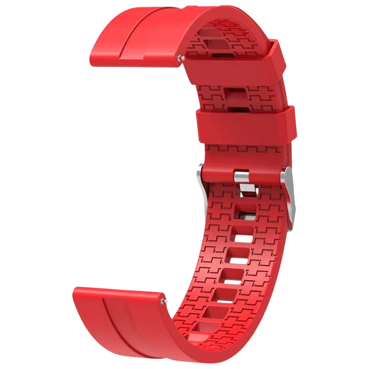 Pulseira Universal Silicone 22mm Vermelha para Smartwatch Xiaomi/Amazfit/Samsung/Huawei/Realme/Ticwatch