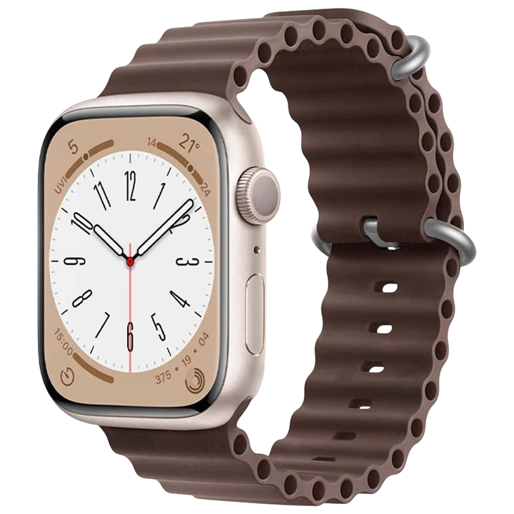 Pulseira Apple Watch 42/44/45/49mm Wave Castanho