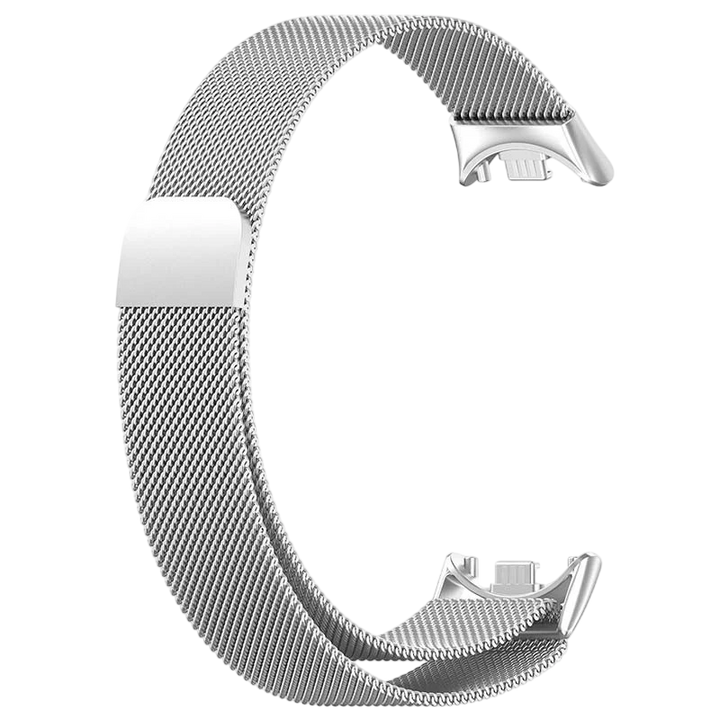 Pulseira Milanesa Magnética Xiaomi Mi Smart Band 9 / Mi Smart Band 8 Prateado