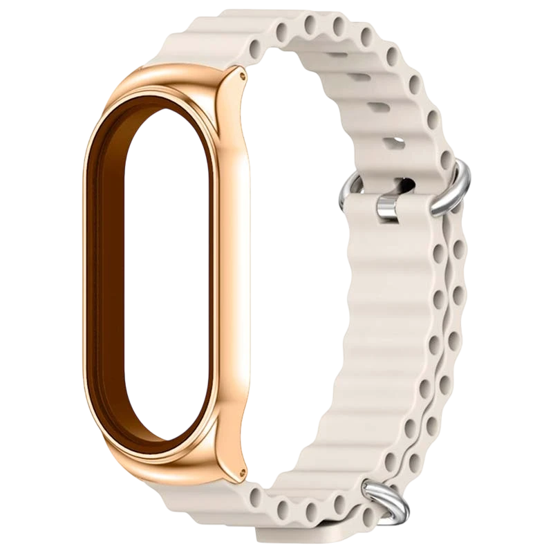 Pulseira Xiaomi Mi Smart Band 6 / Mi Band 5 / Amazfit Band 5 Wave Bege