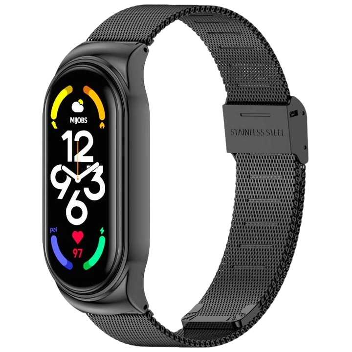 Pulseira Xiaomi Smart Band 7 Milanesa Clipe Preto