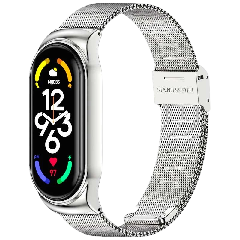 Pulseira Xiaomi Smart Band 7 Milanesa Clipe Prateado