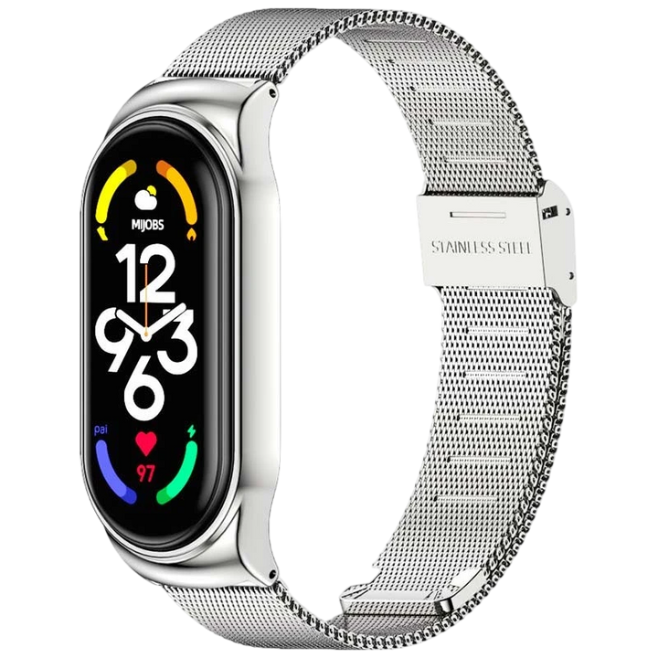 Pulseira Xiaomi Smart Band 7 Milanesa Clipe Prateado