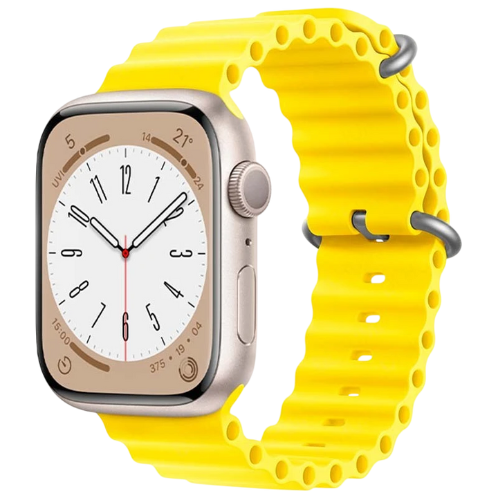 Pulseira Apple Watch 42/44/45/49mm Wave Amarelo