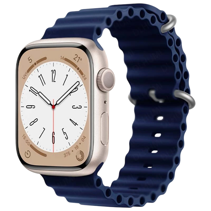 Pulseira Apple Watch 42/44/45/49mm Wave Azul Escuro