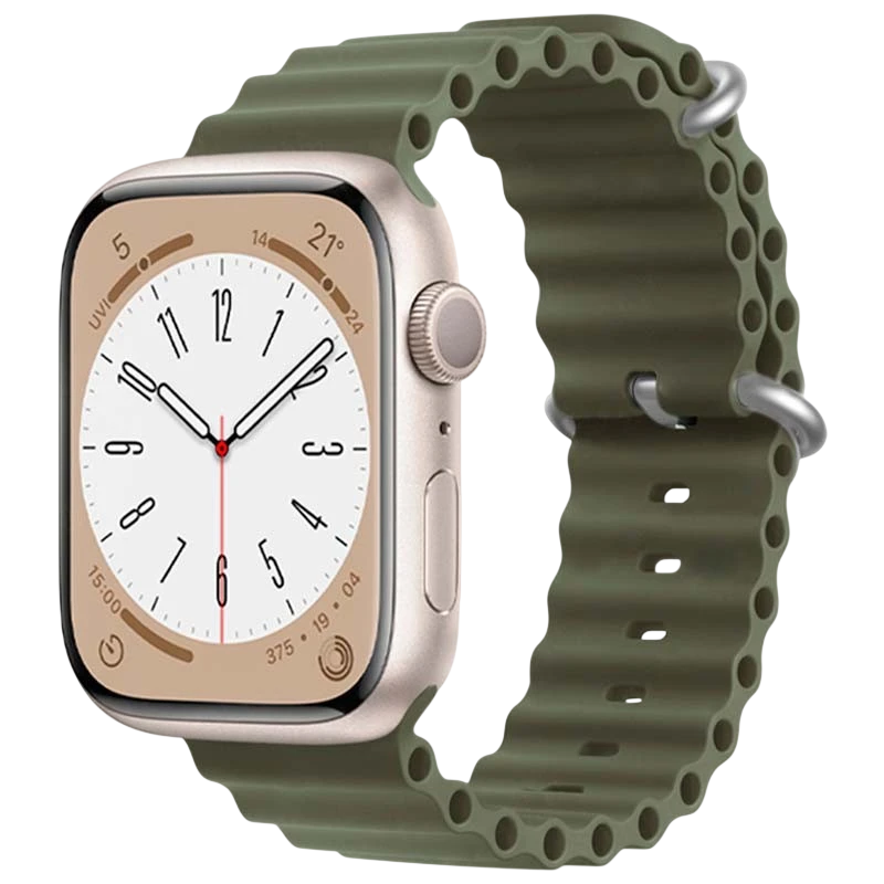 Pulseira Apple Watch 38/40/41mm Wave Verde Alpino