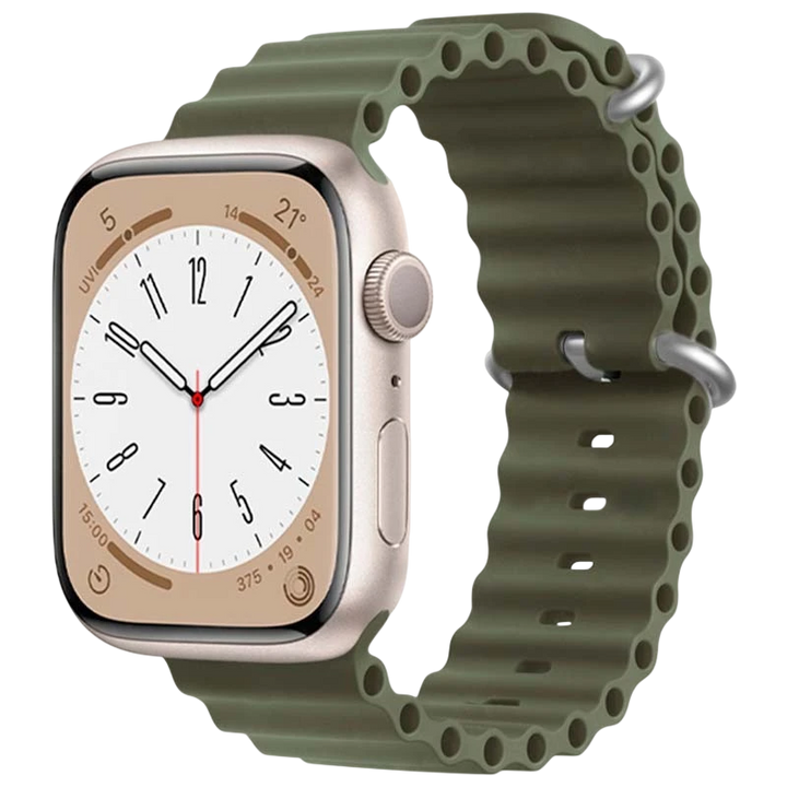 Pulseira Apple Watch 42/44/45/49mm Wave Verde Alpino