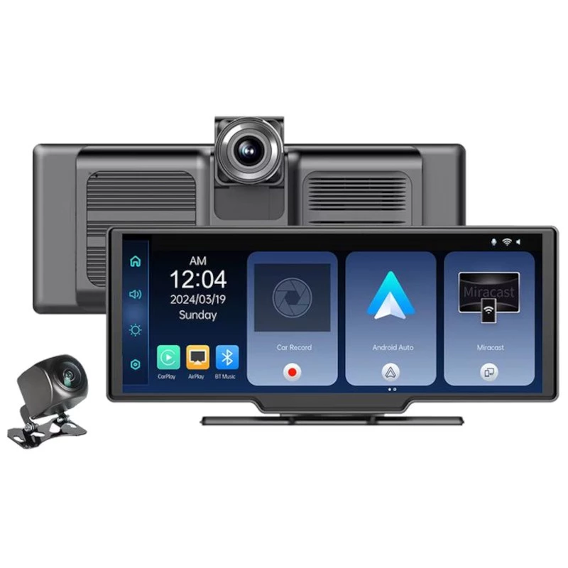 Dash Cam SD102602 Ecrã tátil universal de 10,26 polegadas sem fios Carplay / Android Auto com câmara traseira