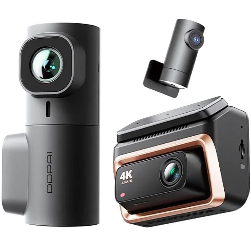 DDPAI Z60 Pro 4K Three Dash Cam - Câmara para carro