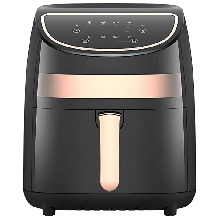 Deerma KZ100 Fritadeira de Ar Quente 3 L 1000 W para Fritar, Assar e Cozer, Preta