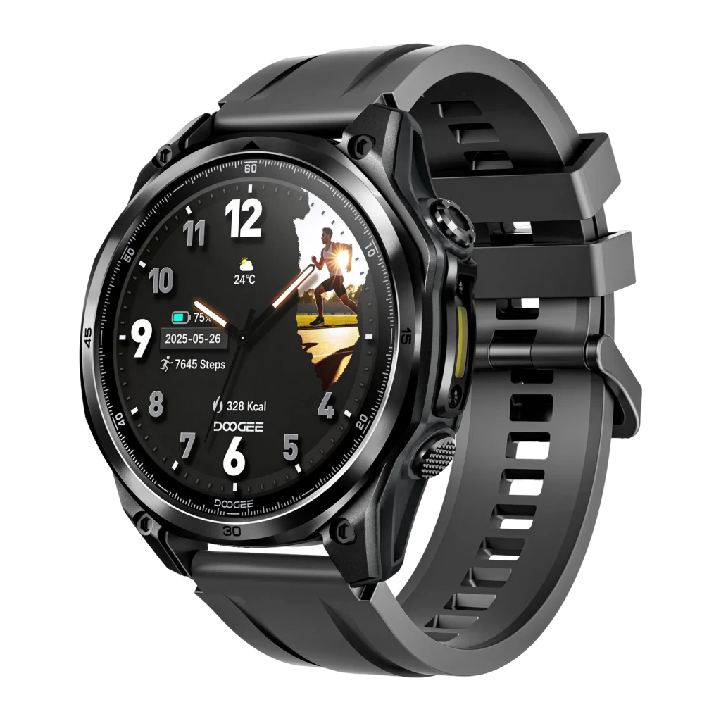 Doogee Anywise W1 Lite Preto, GPS, Chamadas, Bluetooth, 170 Modos Desportivos
