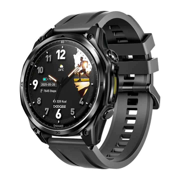Doogee Anywise W1 Lite Preto, GPS, Chamadas, Bluetooth, 170 Modos Desportivos
