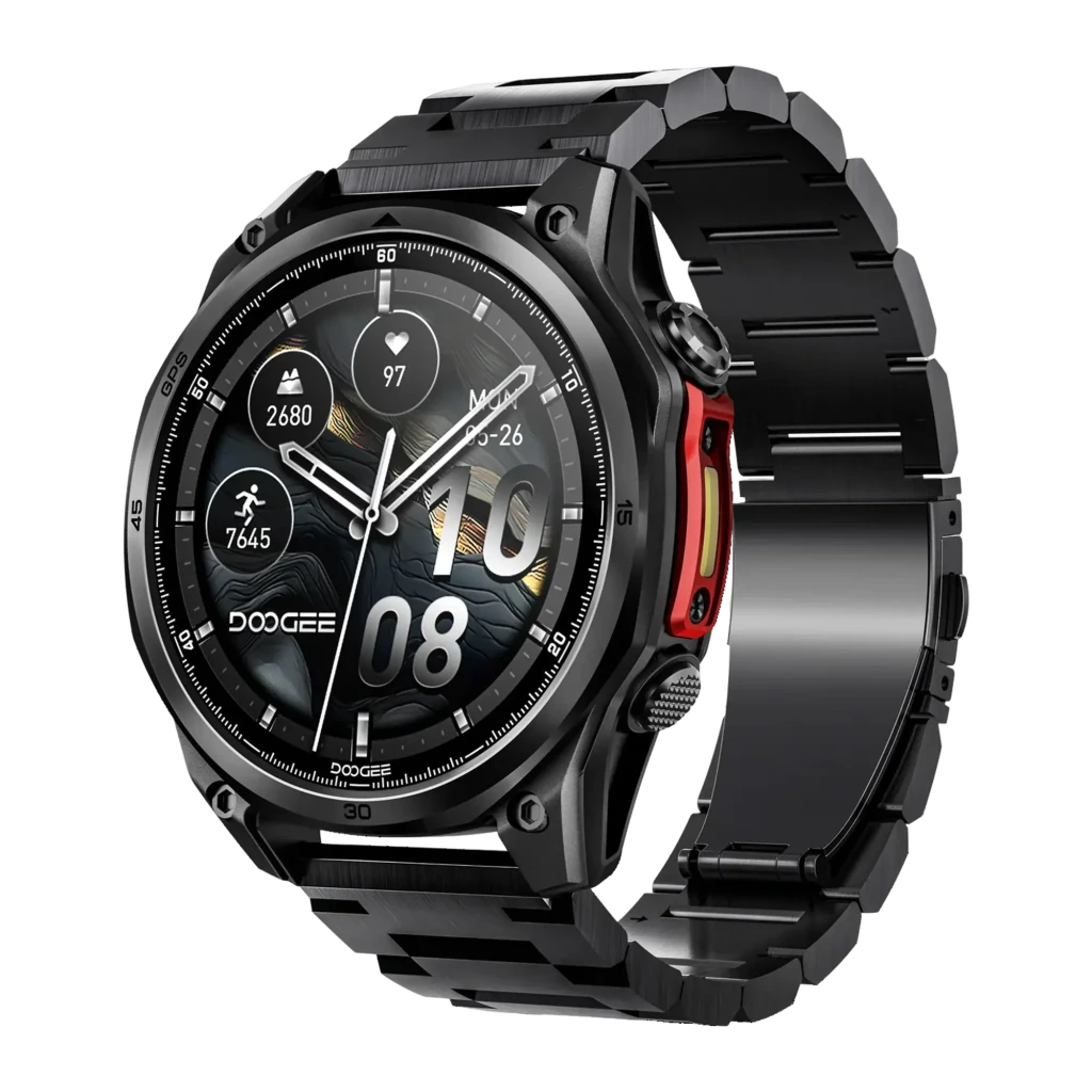 Doogee Anywise W1 Pro Preto GPS Dupla Banda L1+L5 Mapas Offline