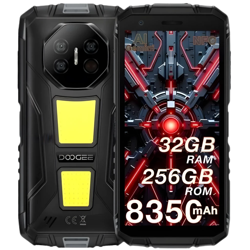 Doogee Fire 3 Max 256 GB Cinza 4G + 24 GB de RAM virtual e bateria de 8350 mAh com carregamento reverso