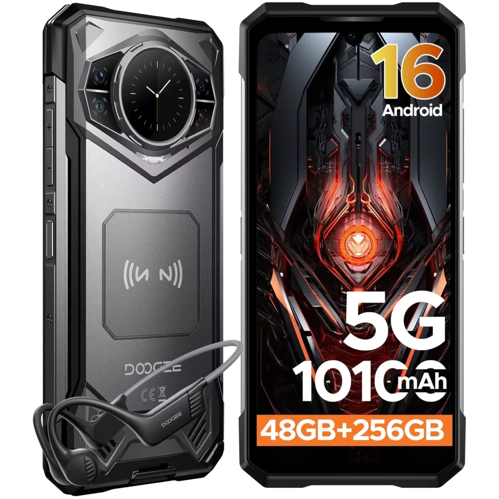 Doogee S200 Versão VIP 5G 256 GB Preto IP68 10100 mAh 12 GB