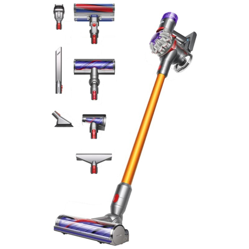 Dyson V8 Absolute Prata e Amarelo